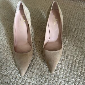 Kate Spade Beige Suede Heels
